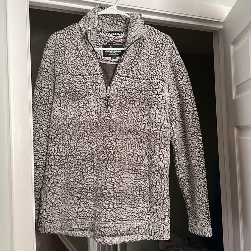 Sherpa pullover quarter zip